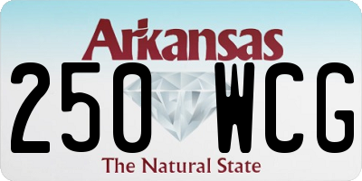 AR license plate 250WCG