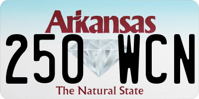 AR license plate 250WCN