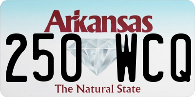 AR license plate 250WCQ