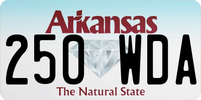 AR license plate 250WDA