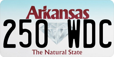 AR license plate 250WDC