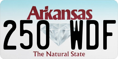 AR license plate 250WDF