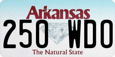 AR license plate 250WDO