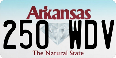 AR license plate 250WDV