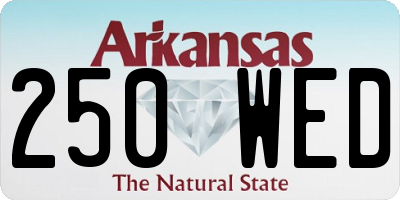 AR license plate 250WED