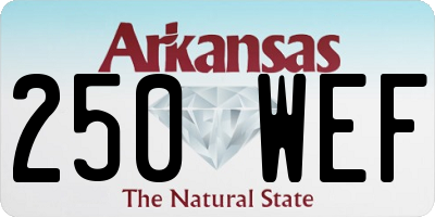 AR license plate 250WEF