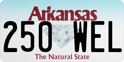 AR license plate 250WEL