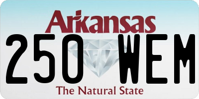AR license plate 250WEM