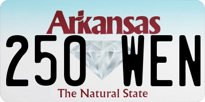 AR license plate 250WEN
