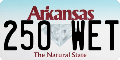 AR license plate 250WET