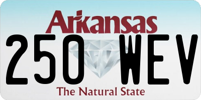 AR license plate 250WEV
