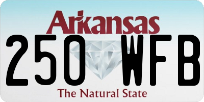 AR license plate 250WFB