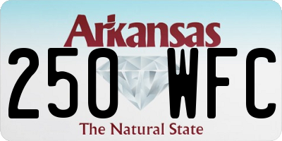 AR license plate 250WFC