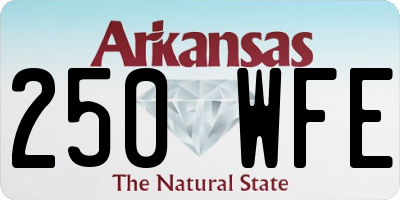 AR license plate 250WFE