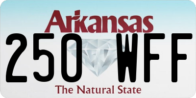 AR license plate 250WFF
