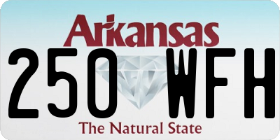 AR license plate 250WFH