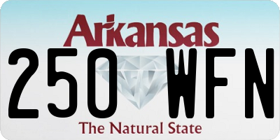 AR license plate 250WFN