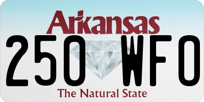 AR license plate 250WFO