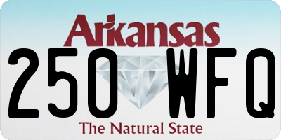AR license plate 250WFQ