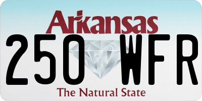 AR license plate 250WFR