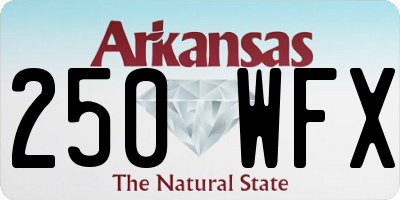AR license plate 250WFX