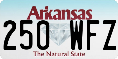 AR license plate 250WFZ