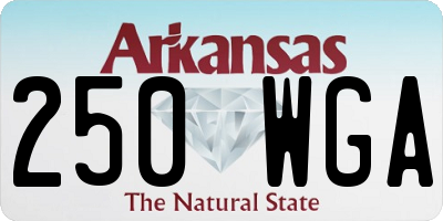 AR license plate 250WGA