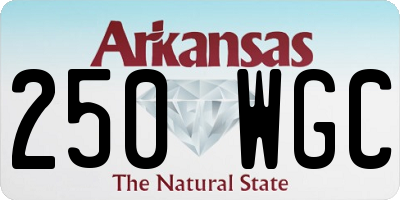 AR license plate 250WGC