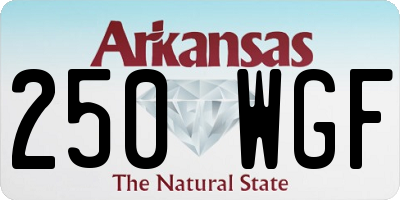 AR license plate 250WGF