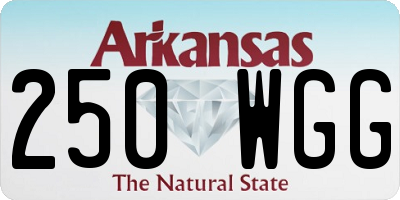 AR license plate 250WGG