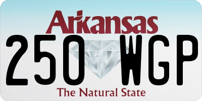AR license plate 250WGP