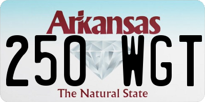 AR license plate 250WGT