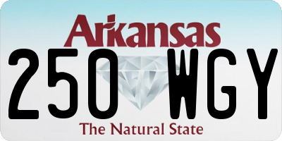 AR license plate 250WGY