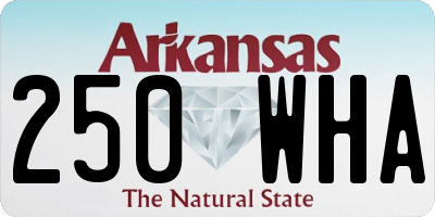 AR license plate 250WHA