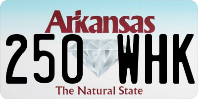 AR license plate 250WHK
