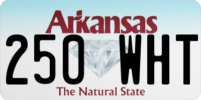 AR license plate 250WHT