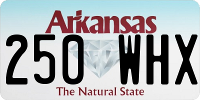 AR license plate 250WHX