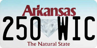 AR license plate 250WIC