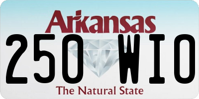 AR license plate 250WIO
