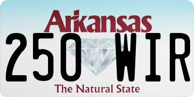 AR license plate 250WIR