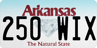 AR license plate 250WIX