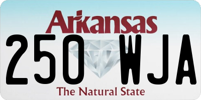 AR license plate 250WJA