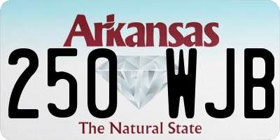 AR license plate 250WJB