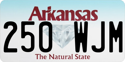 AR license plate 250WJM