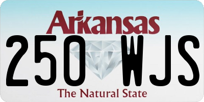 AR license plate 250WJS