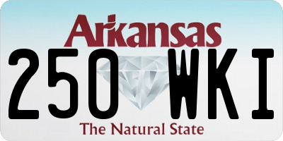 AR license plate 250WKI
