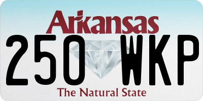 AR license plate 250WKP