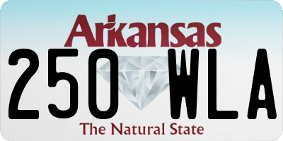 AR license plate 250WLA