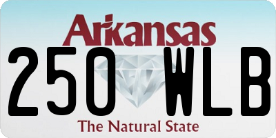 AR license plate 250WLB