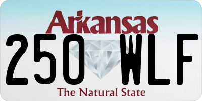 AR license plate 250WLF